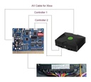 Interfase para xbox clásico con 9 botones y salida RGB Y A/V