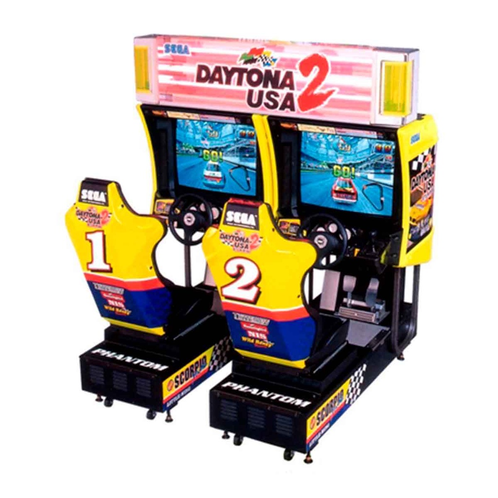 Simulador de volante de dos plazas Daytona USA 2 Twin