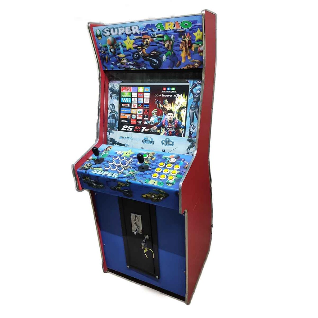 Used videogame arcade machine with 25 in 1 multigame