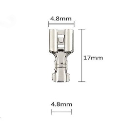 [Terminal_4.8] 4.8mm plated metal wire terminal