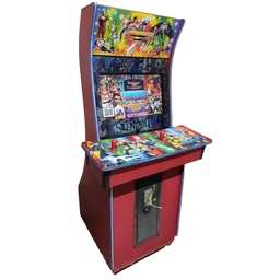 [cisne_tekkken_22en1_usada] Used videogame arcade machine with 22 in 1 multigame, tekken control panel and 22 inch lcd monitor